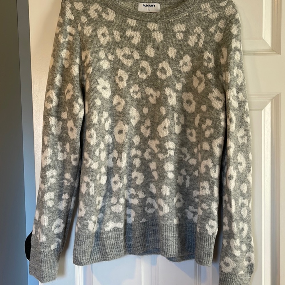 Leopard Print Sweater - image 1